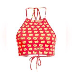 Moschino Swim Teddy Bear Bikini Top